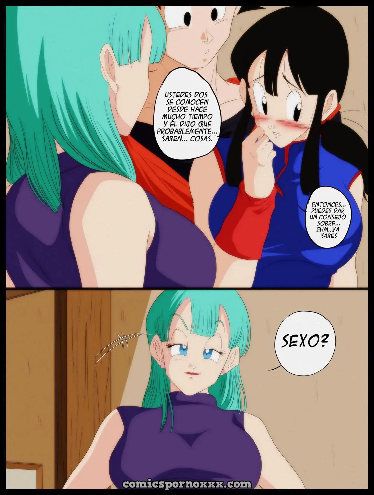 Bulma y Chichi Saludan a Goku con gran Alegría  - Imagen 3  - Comics Porno - Hentai Manga - Cartoon XXX