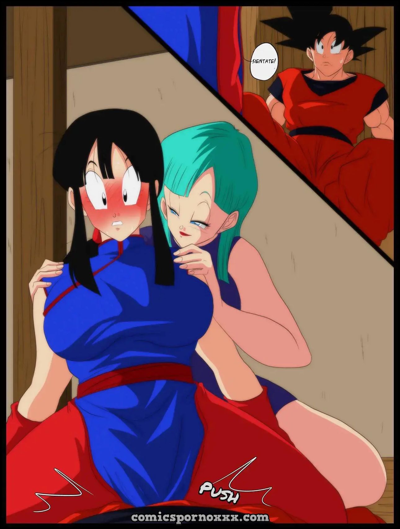 Bulma y Chichi Saludan a Goku con gran Alegría  - Imagen 5  - Comics Porno - Hentai Manga - Cartoon XXX