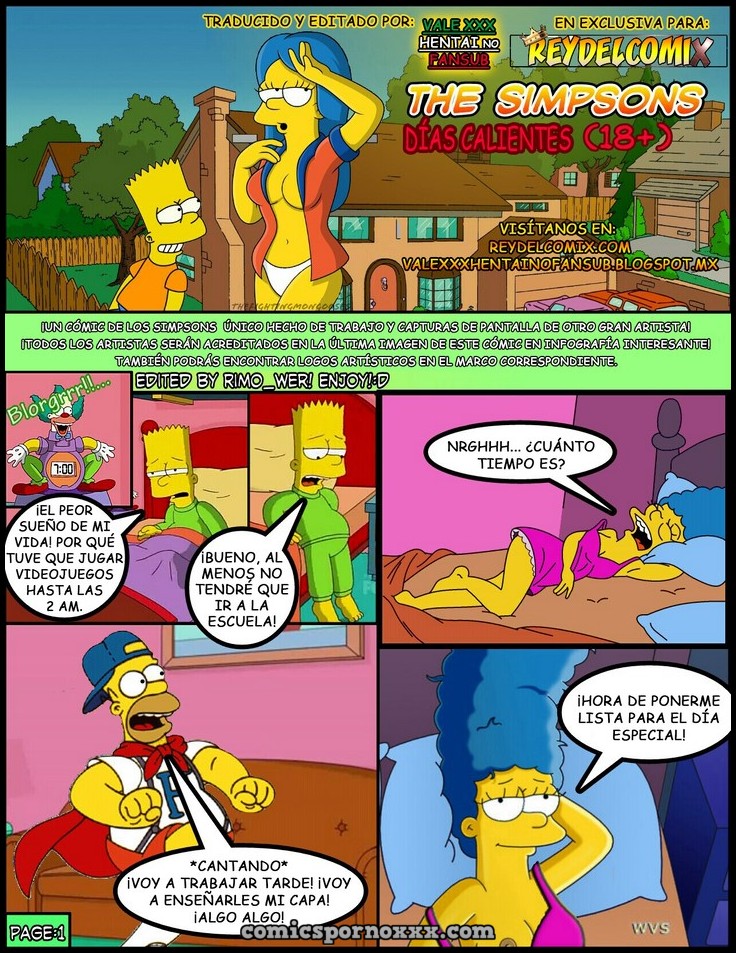 Días Calientes de los Simpson  - Imagen 1  - Comics Porno - Hentai Manga - Cartoon XXX