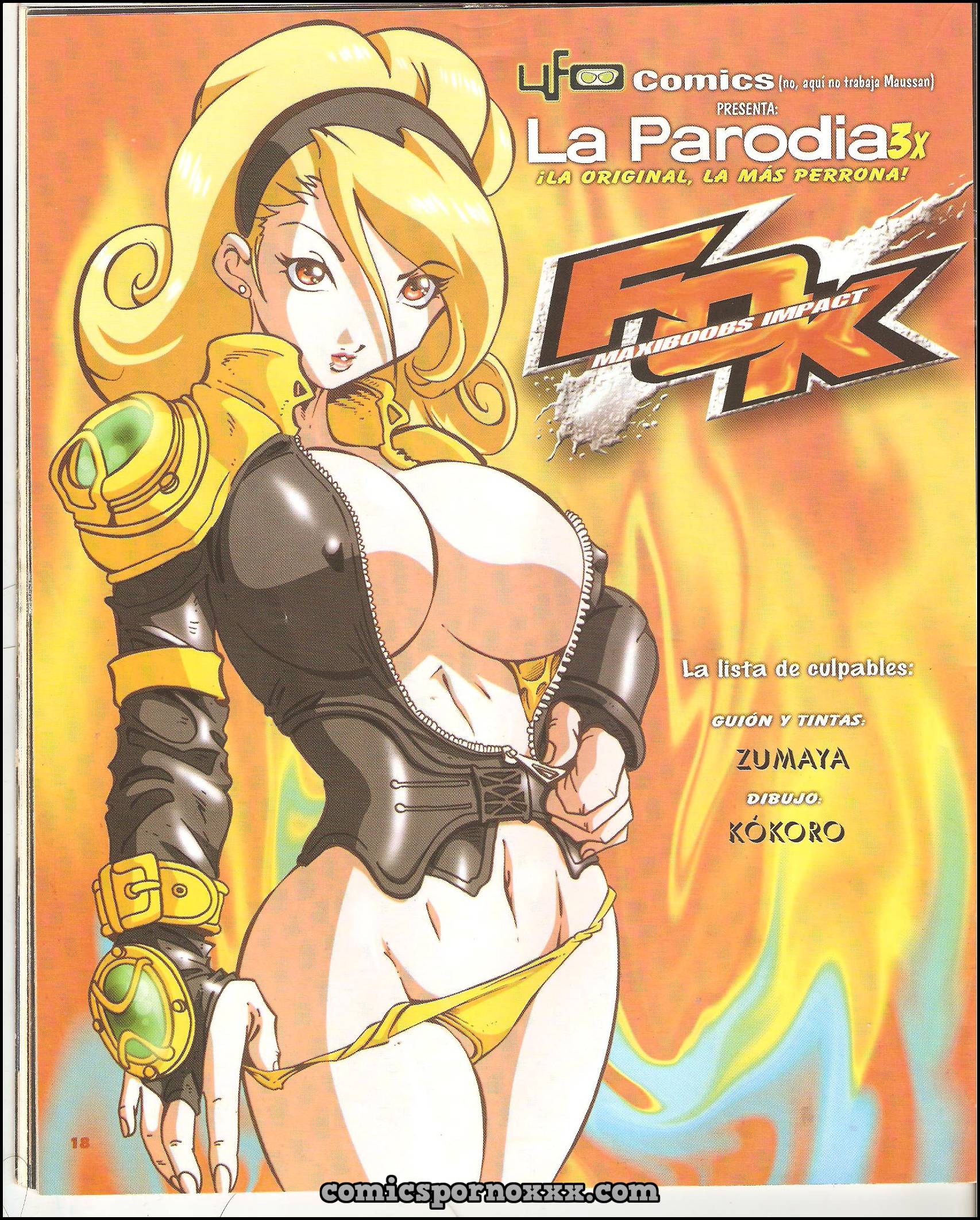 FOK Maxiboobs Impact (Parodias 3X)  - Imagen 1  - Comics Porno - Hentai Manga - Cartoon XXX