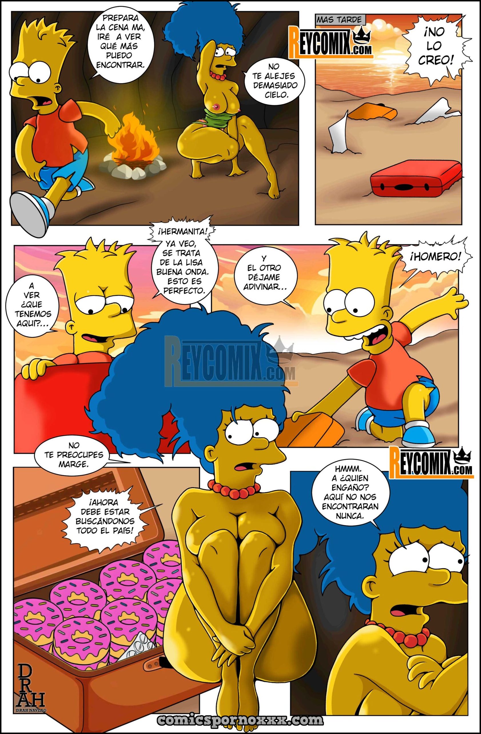 Marge y Bart Simpson Culean en una Isla Paraiso  - Imagen 10  - Comics Porno - Hentai Manga - Cartoon XXX