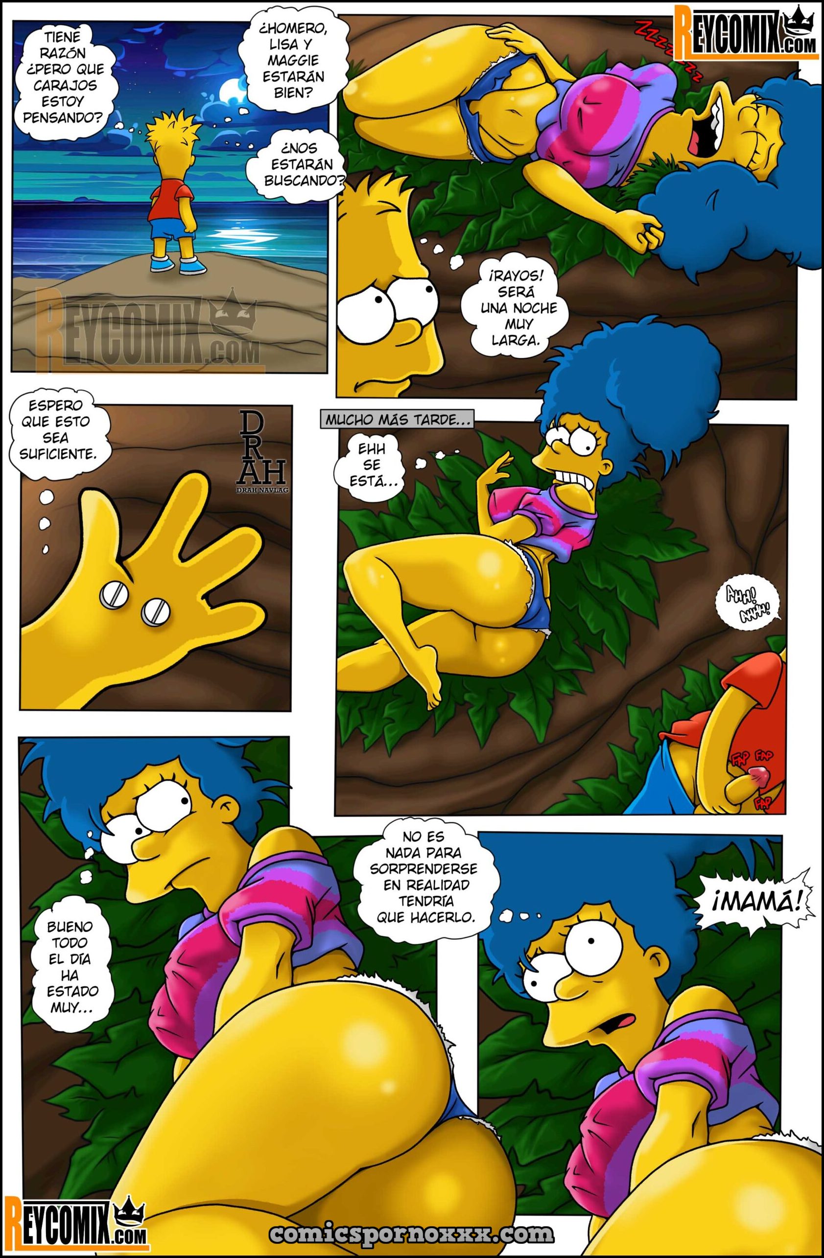 Marge y Bart Simpson Culean en una Isla Paraiso  - Imagen 13  - Comics Porno - Hentai Manga - Cartoon XXX