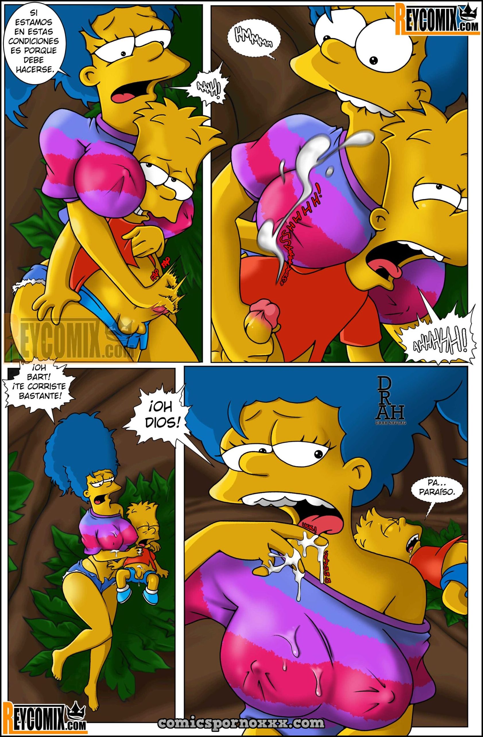 Marge y Bart Simpson Culean en una Isla Paraiso  - Imagen 16  - Comics Porno - Hentai Manga - Cartoon XXX