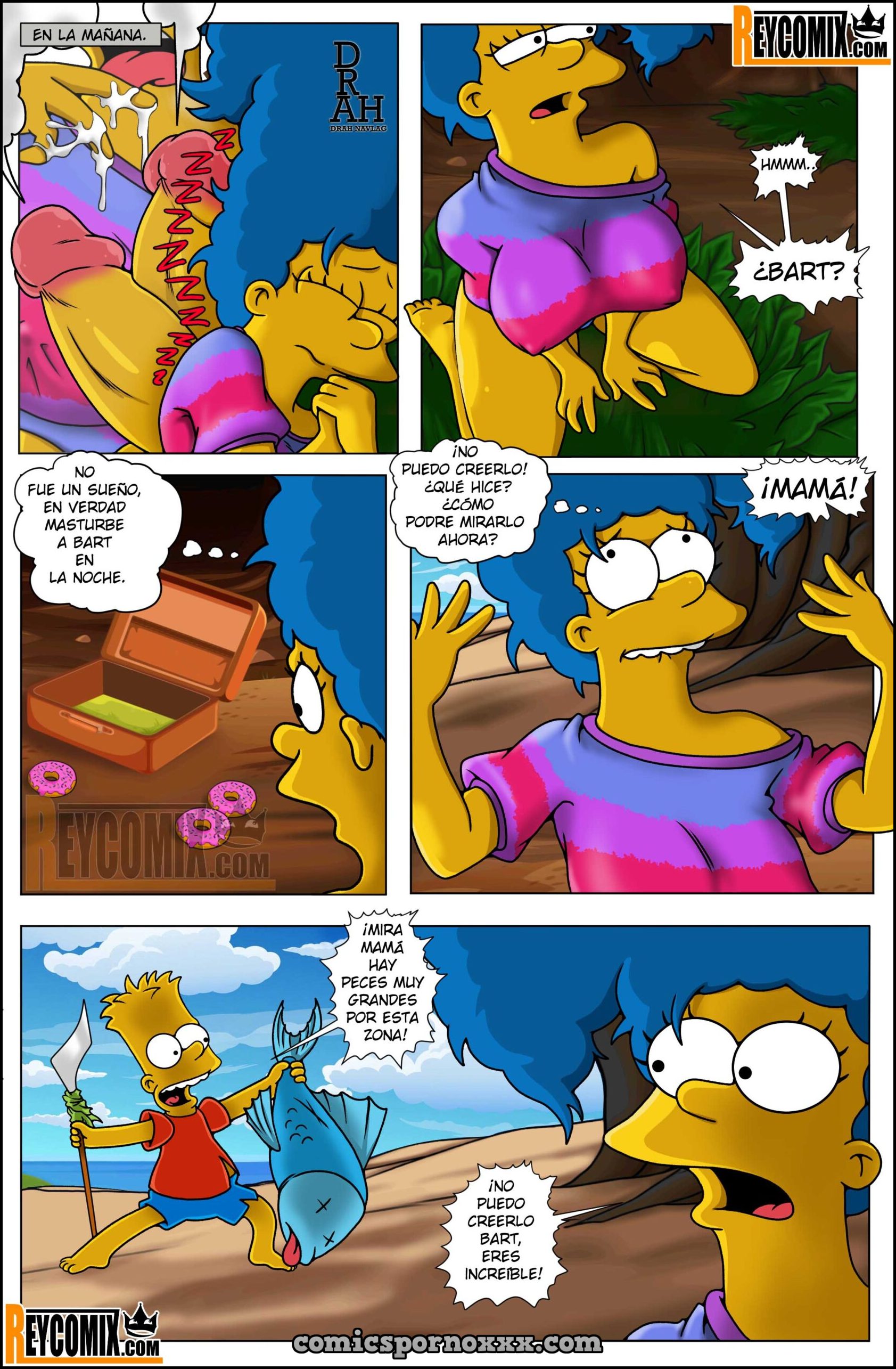 Marge y Bart Simpson Culean en una Isla Paraiso  - Imagen 17  - Comics Porno - Hentai Manga - Cartoon XXX