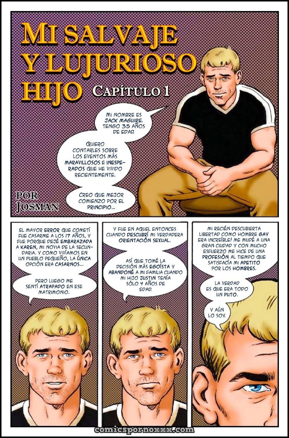 Mi Hijo Salvaje y Obsceno #1 (Sexo entre Padre e Hijo Gay Incesto)  - Imagen 1  - Comics Porno - Hentai Manga - Cartoon XXX