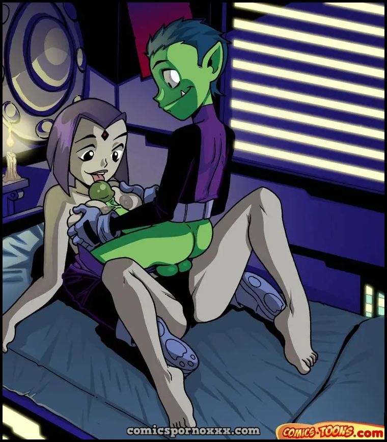 Raven & Beast Boy Sex (Chico Bestia Folla a Raven)  - Imagen 4  - Comics Porno - Hentai Manga - Cartoon XXX