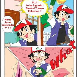 Ecchi - Ash x Delia (Ash Ketchum Follando a su Madre) - 2