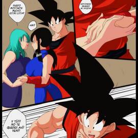 Sexo - Bulma y Chichi Saludan a Goku con gran Alegría - 4