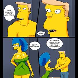 Comics XXX - Marge Simpson Tiene Sexo con Rainier Wolfcastle en el Gym - 6