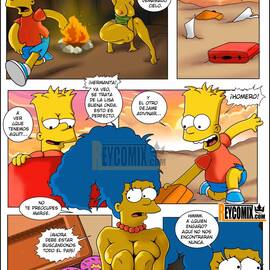 Manhwa - Marge y Bart Simpson Culean en una Isla Paraiso - 10