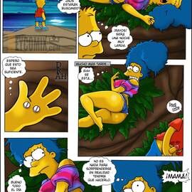 Ver - Marge y Bart Simpson Culean en una Isla Paraiso - 13