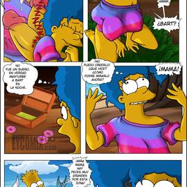 Hentai - Marge y Bart Simpson Culean en una Isla Paraiso - 17