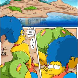 Online - Marge y Bart Simpson Culean en una Isla Paraiso - 2