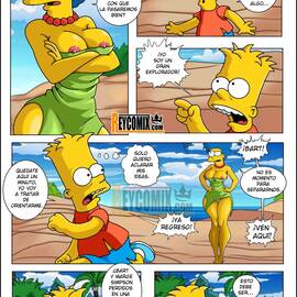 Comics XXX - Marge y Bart Simpson Culean en una Isla Paraiso - 6