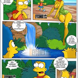 Comics Porno - Marge y Bart Simpson Culean en una Isla Paraiso - 7