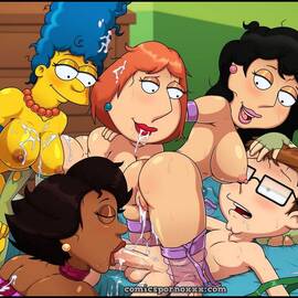 Manhwa - Milf Party (Los Simpson y Family Guy Follando) - 10