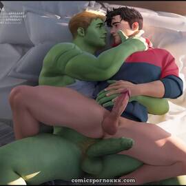 Comics Porno - Wiccan and Hulkling (El Increíble Hulk Teniendo Sexo Gay) - 7