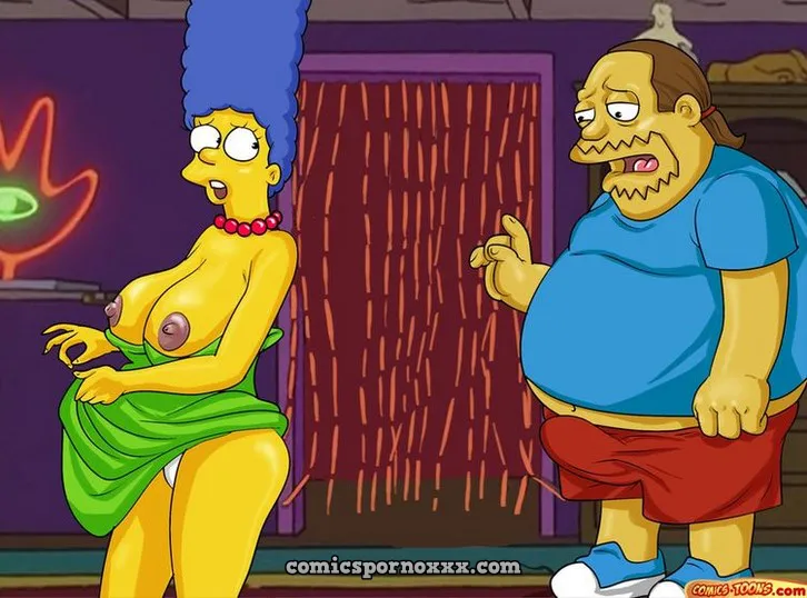 Homero y Marge Simpson Trio Porno con el Nerd de las Historietas - Página 2