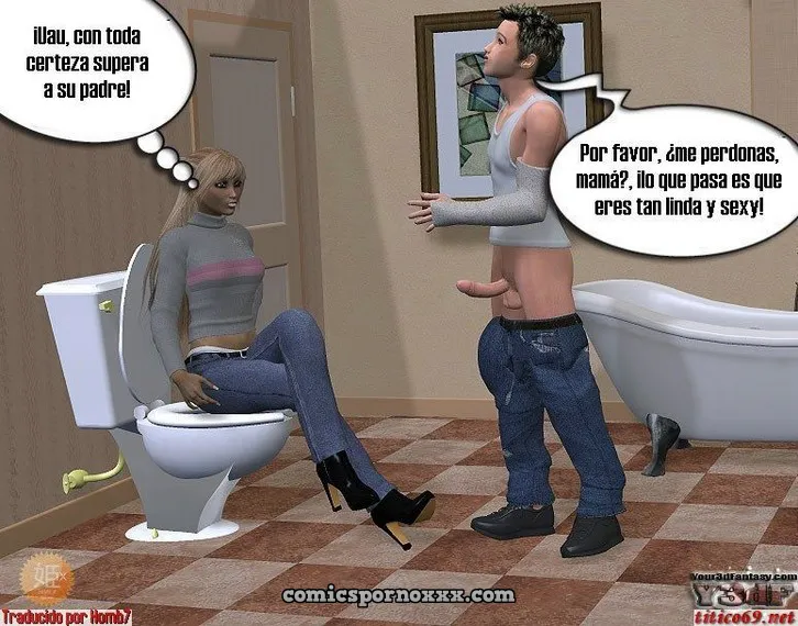 Nadia y su Hijo Jimmy (3D Incesto) - Página 13