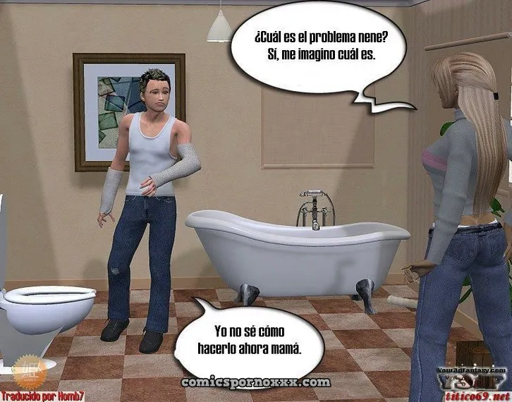 Nadia y su Hijo Jimmy (3D Incesto) - Página 5