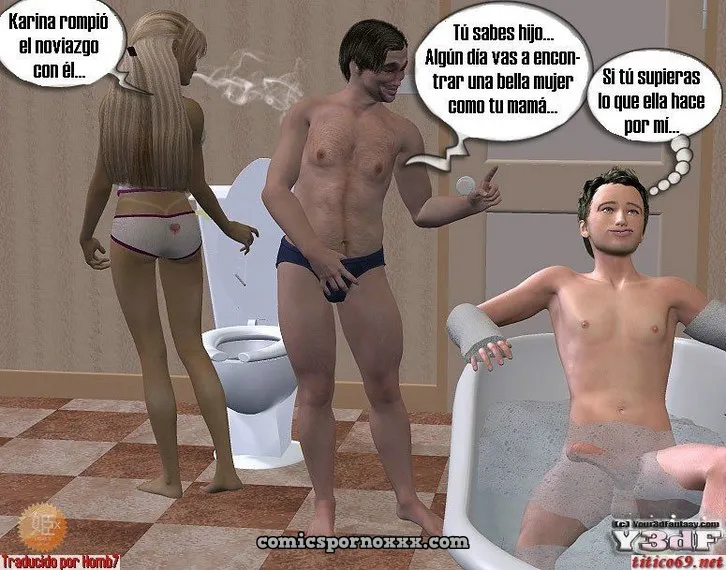Nadia y su Hijo Jimmy (3D Incesto) - Página 50