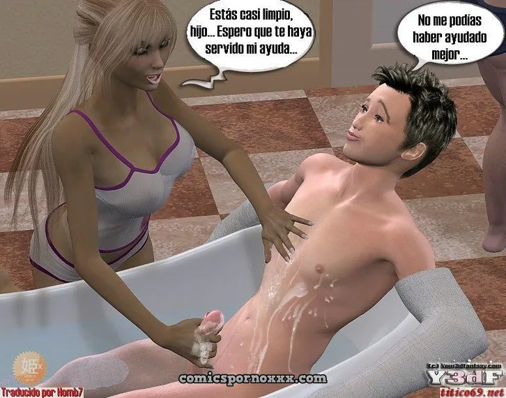 Nadia y su Hijo Jimmy (3D Incesto) - Página 54