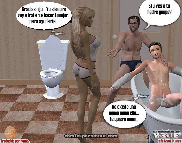 Nadia y su Hijo Jimmy (3D Incesto) - Página 55