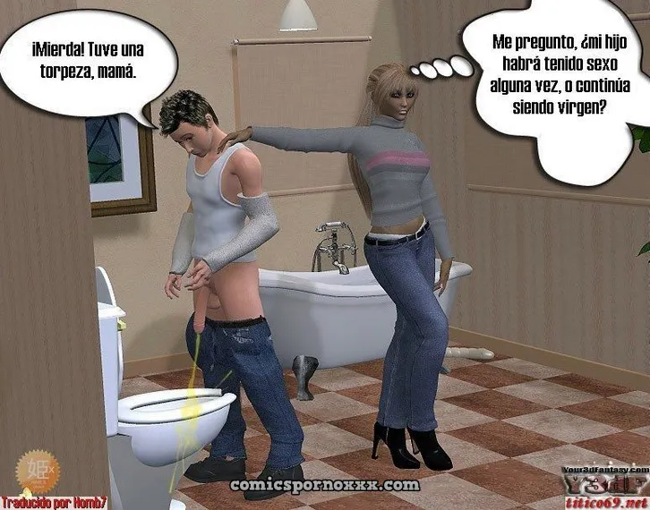 Nadia y su Hijo Jimmy (3D Incesto) - Página 8