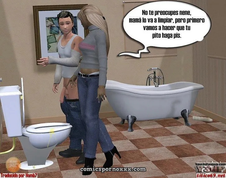 Nadia y su Hijo Jimmy (3D Incesto) - Página 9