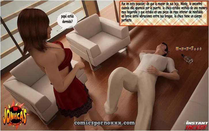 Papa y sus dos Hijas Adolescentes Follando - Página 3