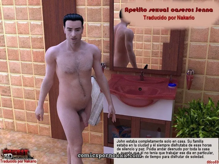 Jenna y su Padre Sexo Incesto en el Baño - Página 1