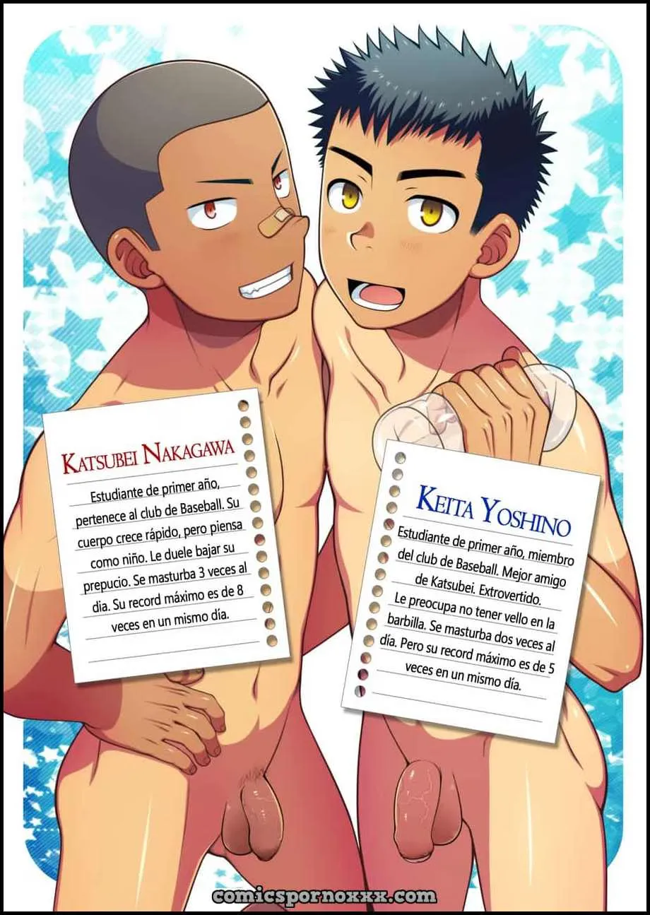 Hentai - Dos Amigos Gays Comparten una Paja con un Masturbador - Imagen 2