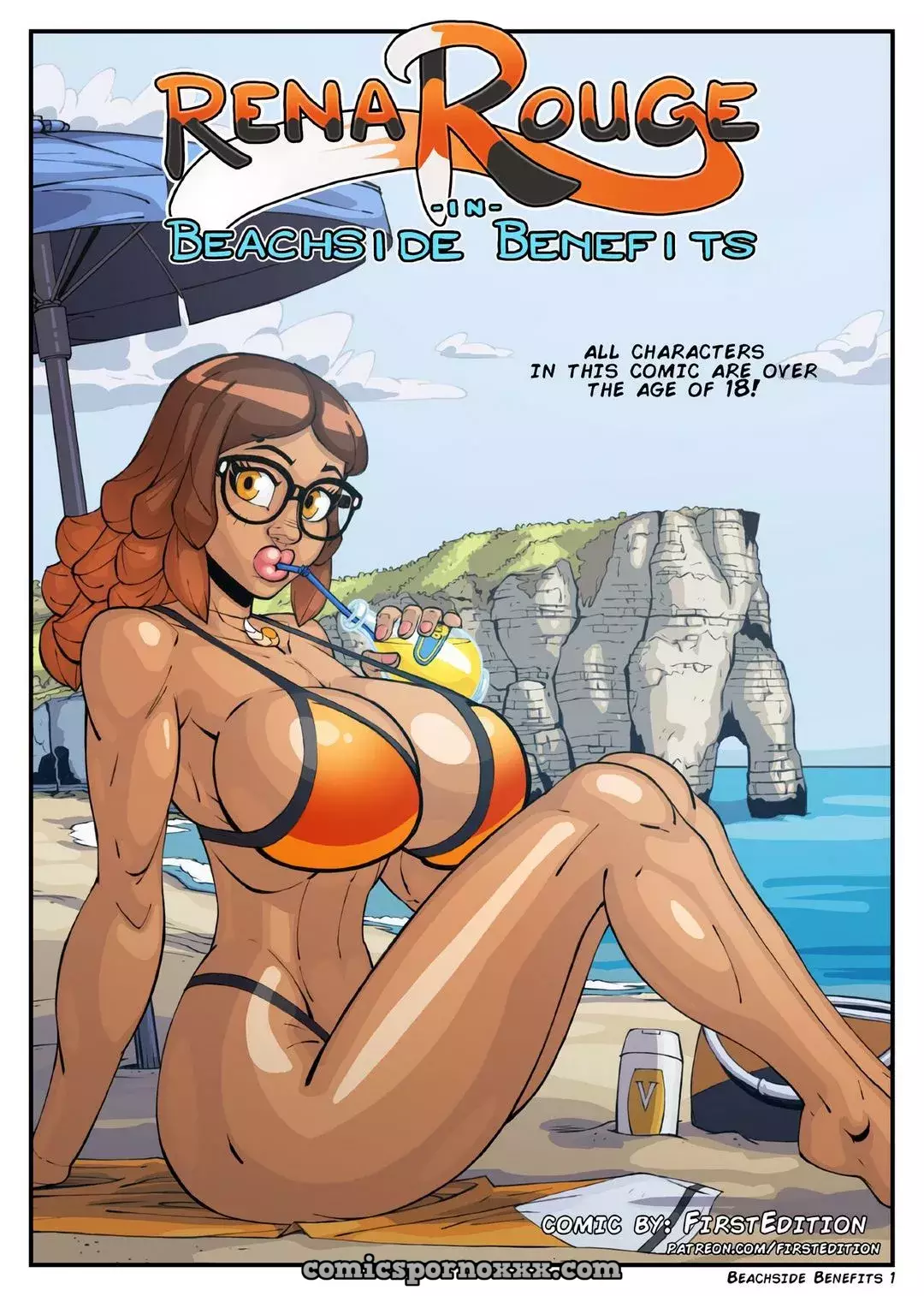 Hentai - Rena Rouge- Beachside Benefits - Imagen 1