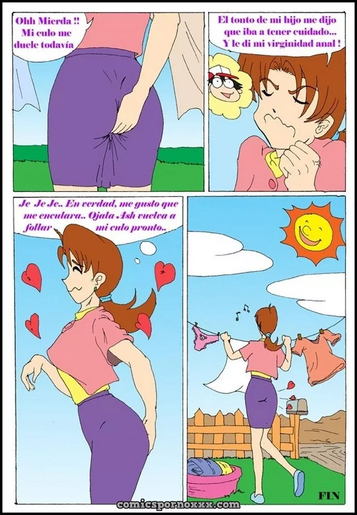 Ash x Delia (Ash Ketchum Follando a su Madre) - Página 13