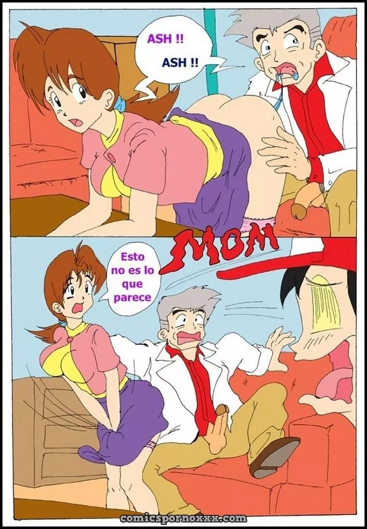 Hentai - Ash x Delia (Ash Ketchum Follando a su Madre) - Imagen 3