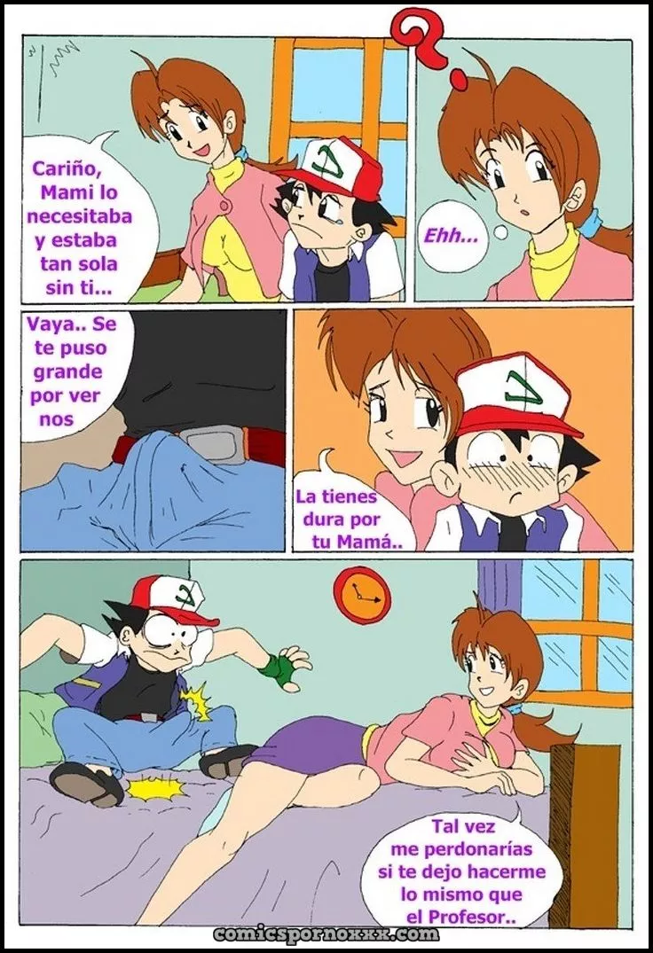 Hentai - Ash x Delia (Ash Ketchum Follando a su Madre) - Imagen 5