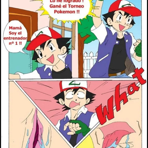 Ecchi - Ash x Delia (Ash Ketchum Follando a su Madre) - 2