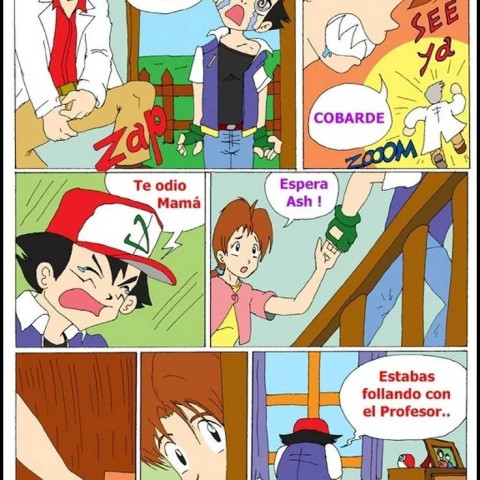 Manga - Ash x Delia (Ash Ketchum Follando a su Madre) - 4