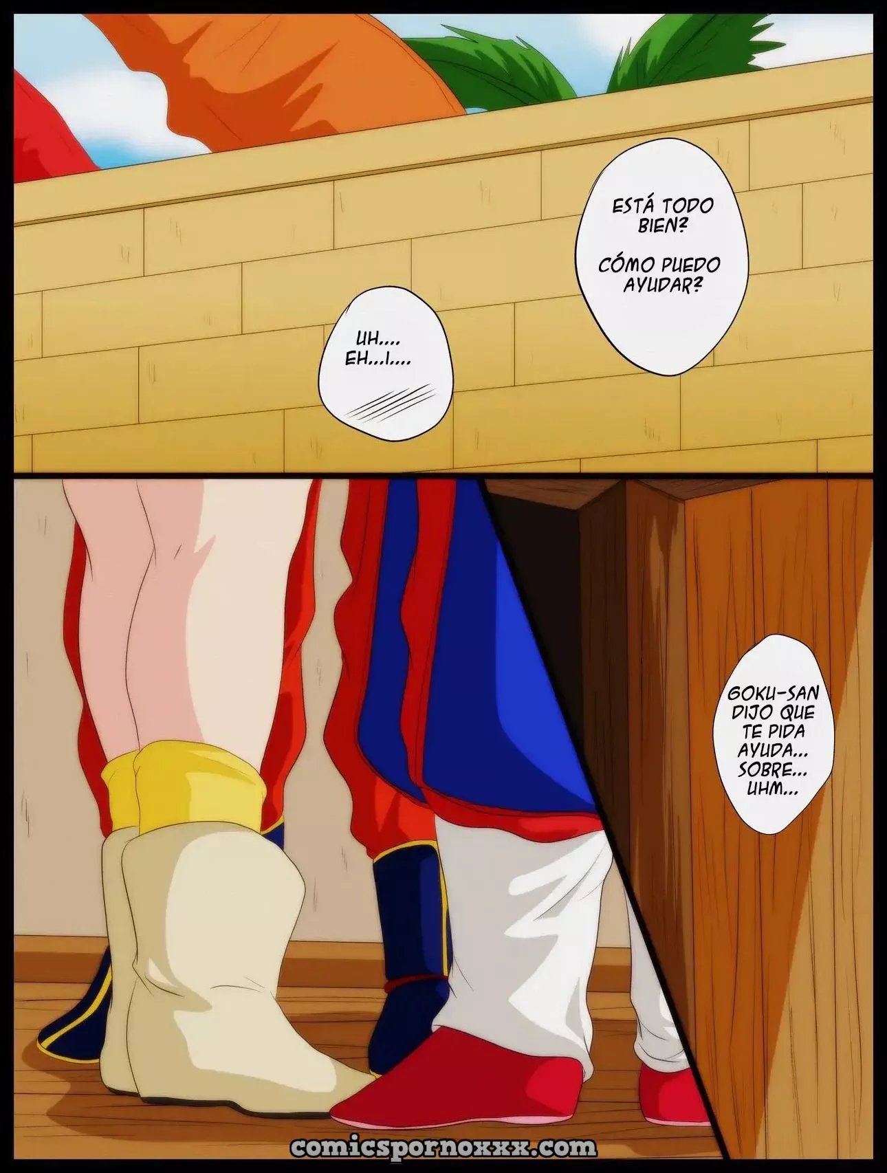 Bulma y Chichi Saludan a Goku con gran Alegría - Página 2