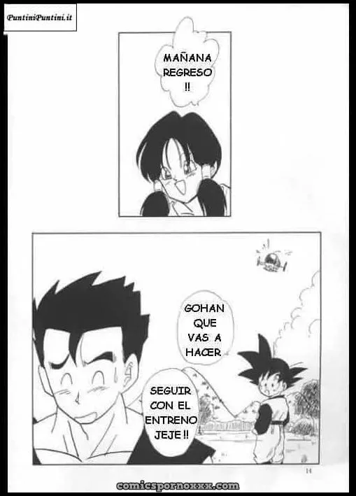 El Entrenamiento Porno de Videl y Son Gohan - Página 10