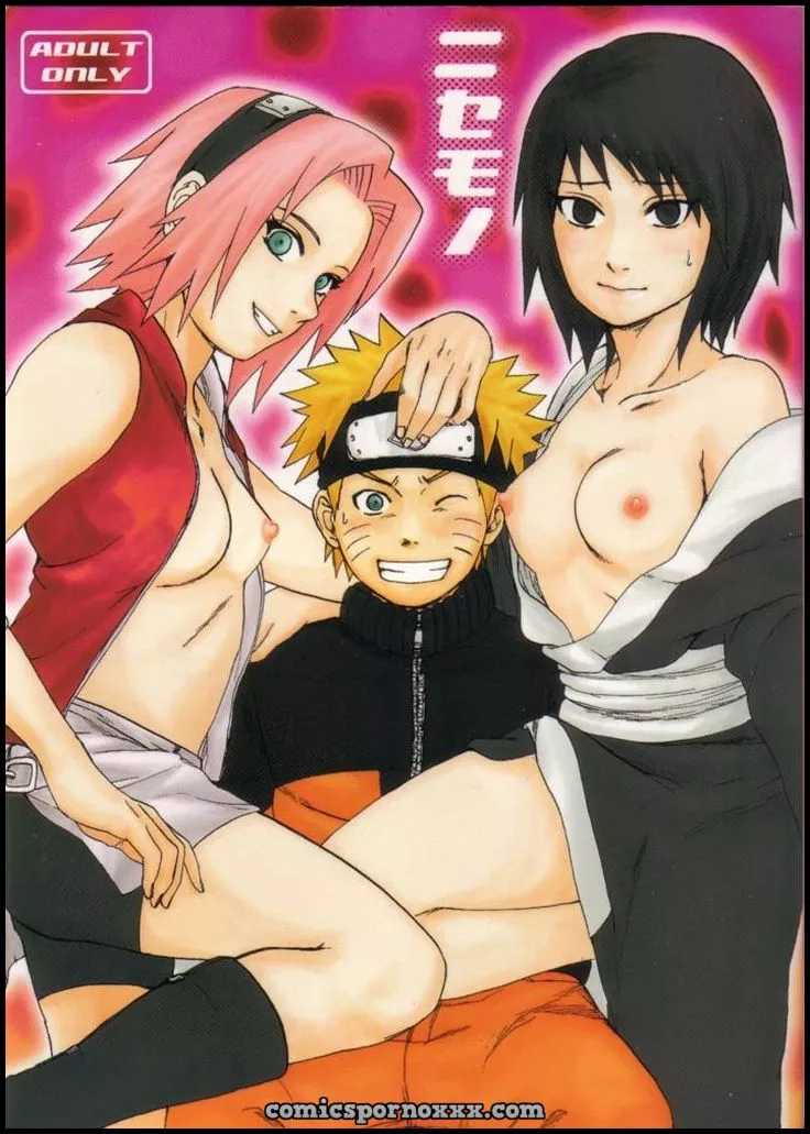 Hentai - El Falso Naruto Follando con Sakura y Shizune - Imagen 1