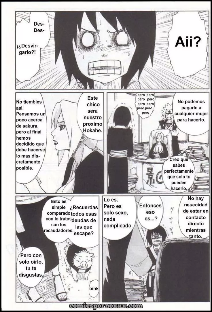 Hentai - El Falso Naruto Follando con Sakura y Shizune - Imagen 5