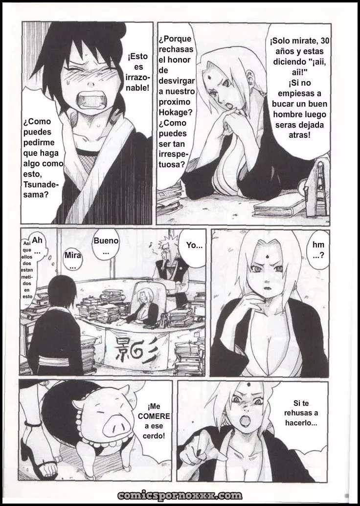 Hentai - El Falso Naruto Follando con Sakura y Shizune - Imagen 6