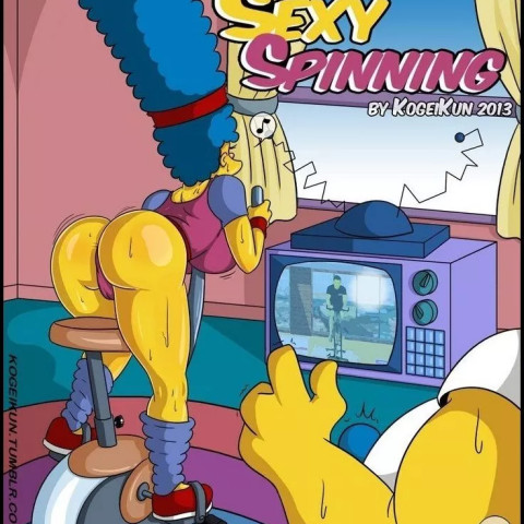 Comic Alternativo - Haciendo Sexy Spinning con Marge Simpson - 1