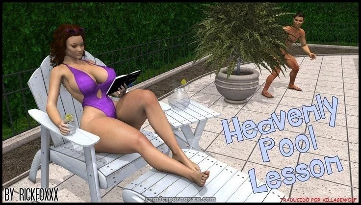 Hentai - Heavenly Pool Lesson – Profesora Culona Follada por su Alumno del Colegio - Imagen 1