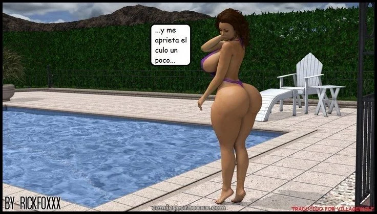 Hentai - Heavenly Pool Lesson – Profesora Culona Follada por su Alumno del Colegio - Imagen 11