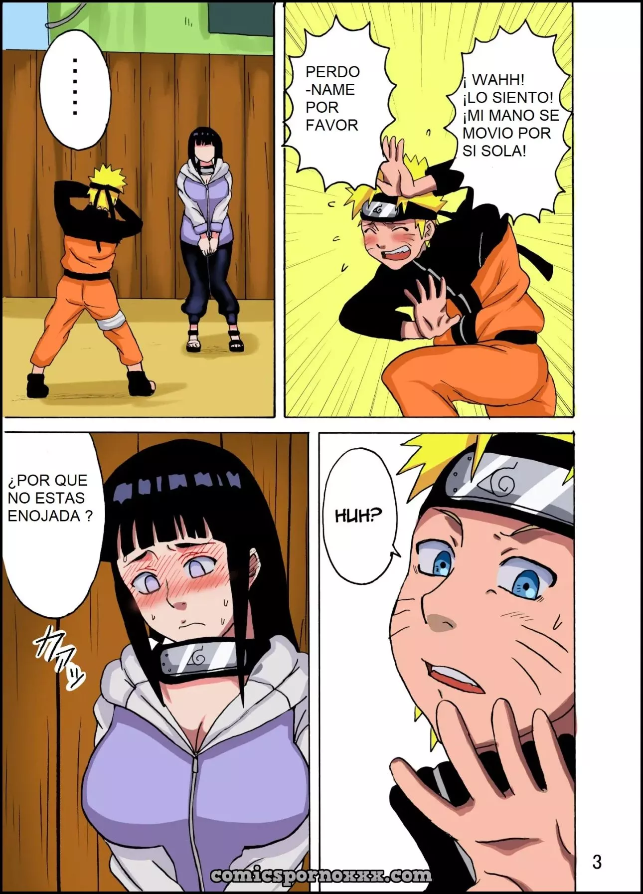 Hentai - Hinata Fight #1 (Full Color) - Imagen 4