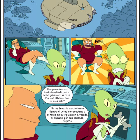 Ecchi - Zapp Brannigan and the Misterious Omicronian (Futurama Gay) - 2