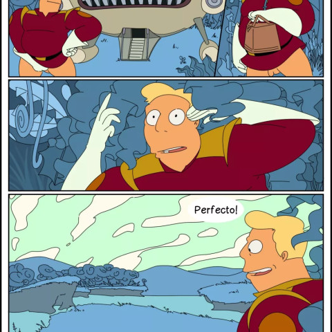 Manga - Zapp Brannigan and the Misterious Omicronian (Futurama Gay) - 4