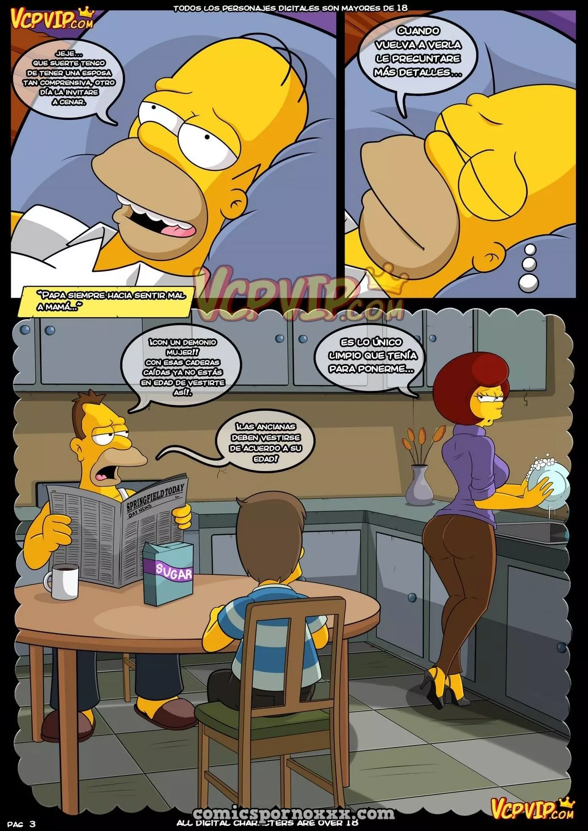 Hentai - Mamá (Homero Folla con su Madre Mona Penelope Simpson) - Imagen 4